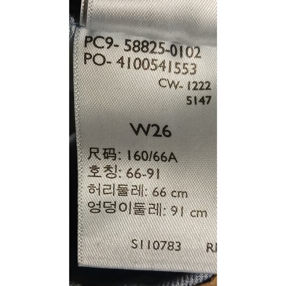 Levi's High-Rise Straight Crop light wash Denim Cropped Jean Womens W26 26Wx24L - Picture 8 of 8